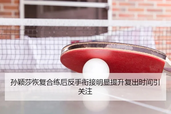 孙颖莎恢复合练后反手衔接明显提升复出时间引关注